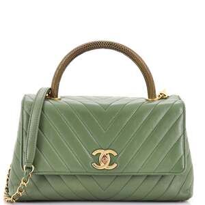 Chanel Coco Top Handle Bag Chevron #242394C41B
